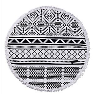 Beach towel terry round by Marc Adler designer.